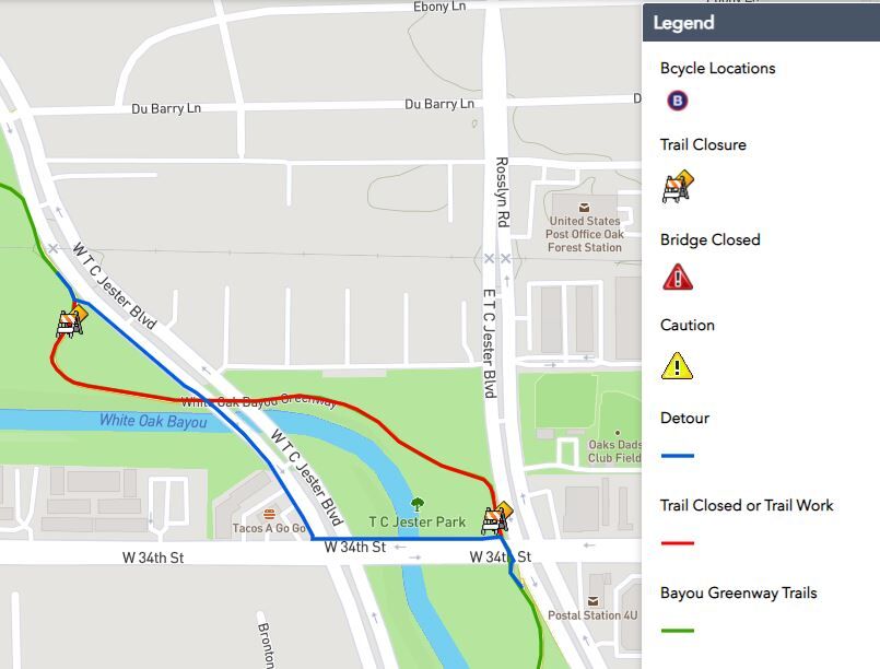 WOB Trail Detour
